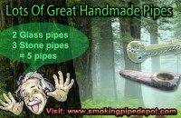 great handmade glass smoking pipes