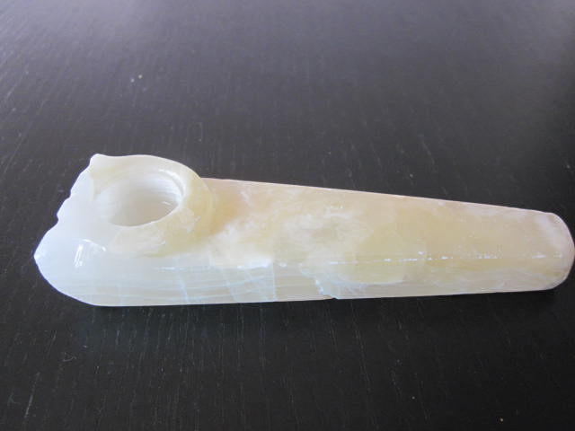 amazing large clear onyx pipe