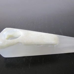 mini clear white color stone pipe