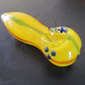 New yellow glass smoking weed pipe