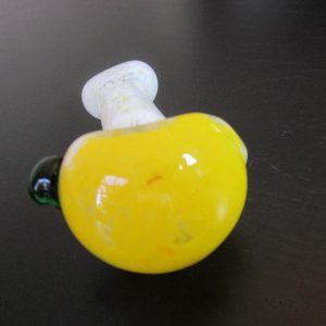 New style clear yellow blue glass smoking pipe
