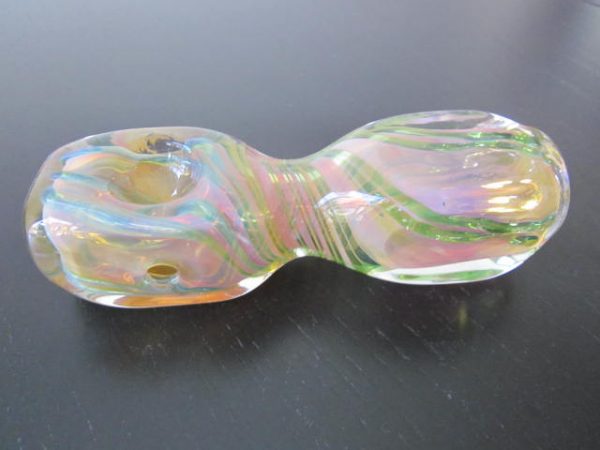 green pink glass smoking weed pipes