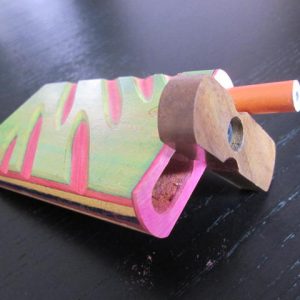 Handmade colorful potheads hidden weed box