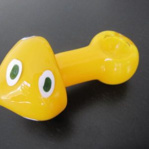 Orange fire glass smoking pipe free shipping
