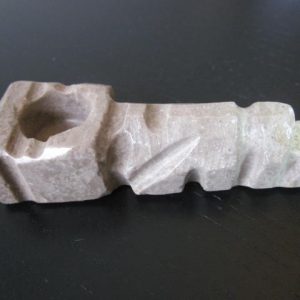Sweet brown stone smoking weed pipe