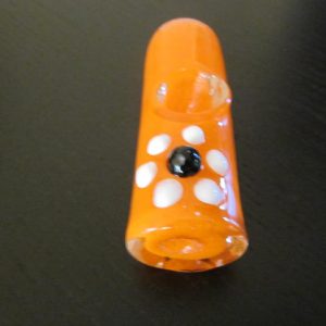 Orange color glass smoking pipe free pipe screens