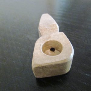 Handmade natural stone smoking weed pipe