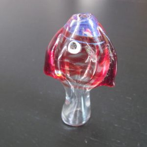 Red glass pipe smoking pipe fish style