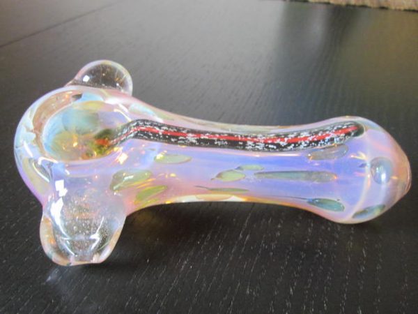 pink glass smoking pipe marijuana