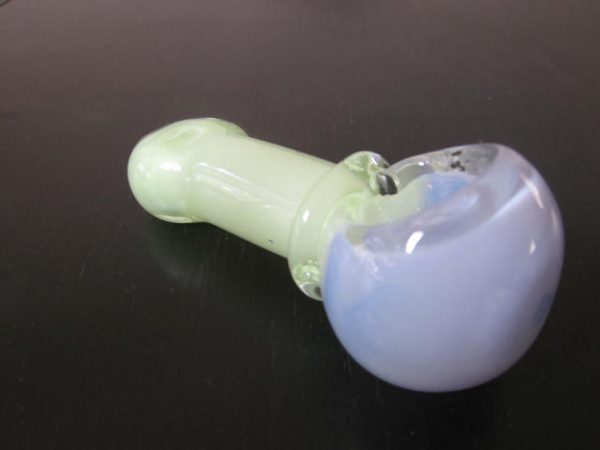 best green purple glass smoking pipe