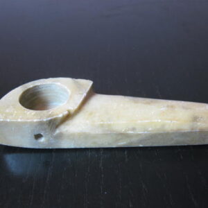 Organic large yellow stone smoking weed pipe