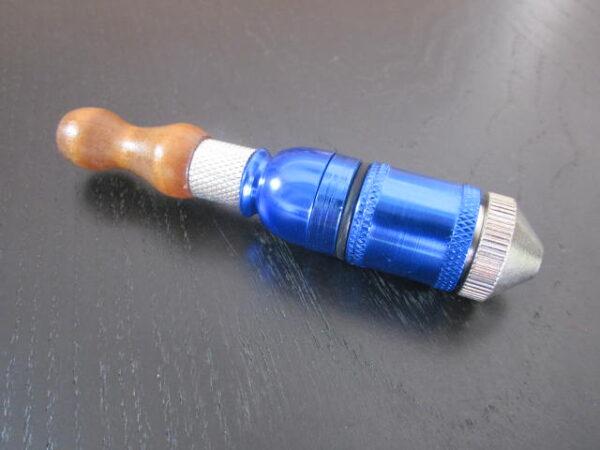 blue combo metal wooden pipe