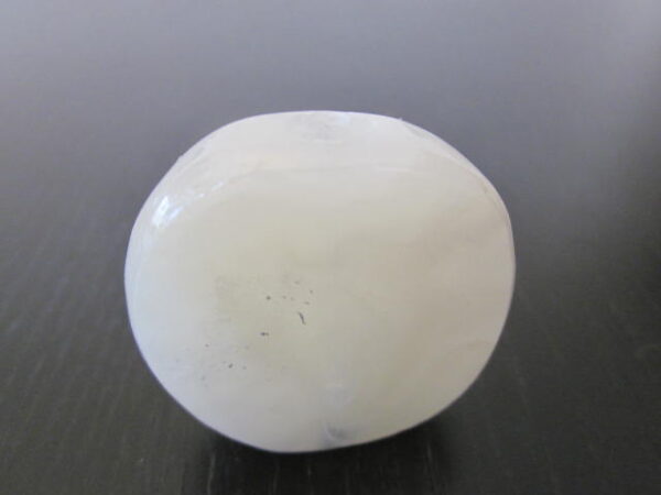 clear white round smoke stone