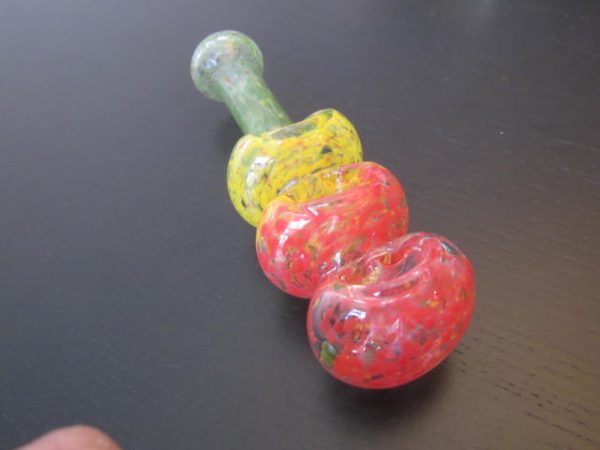 colorful glass smoking pipe