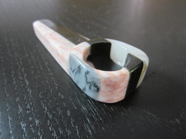 colorful mid size onyx smoking pipe