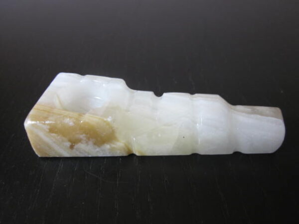 great mid size clear brown stone pipe