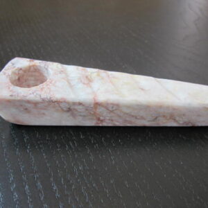 great red color large stone pipe