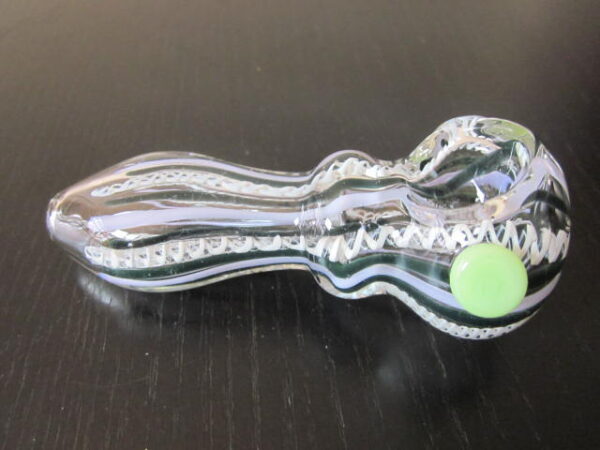 hot colorful mid size glass pipe