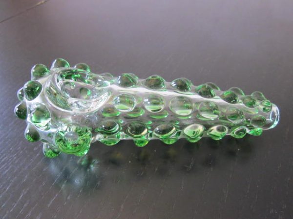 large green glass pipe