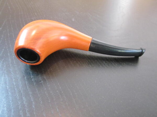 large light brown wooden pipe