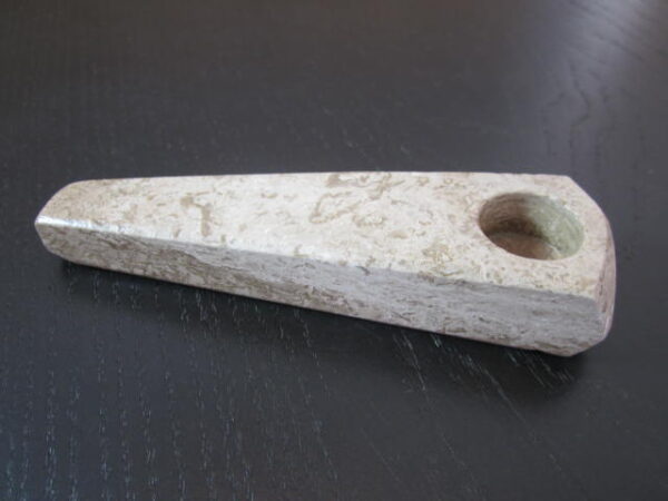 large size brown color stone pipe