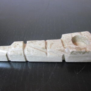 Pure brown color onyx stone smoking pipe