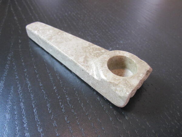 large size brown color stone smoking pipe