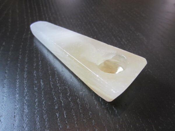 large size clear stone smoking pipe