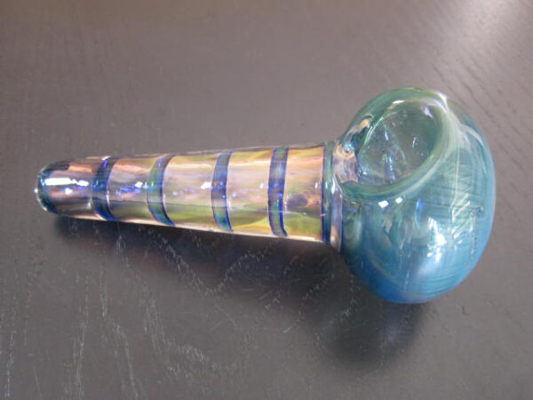 large size purple color glass pipe