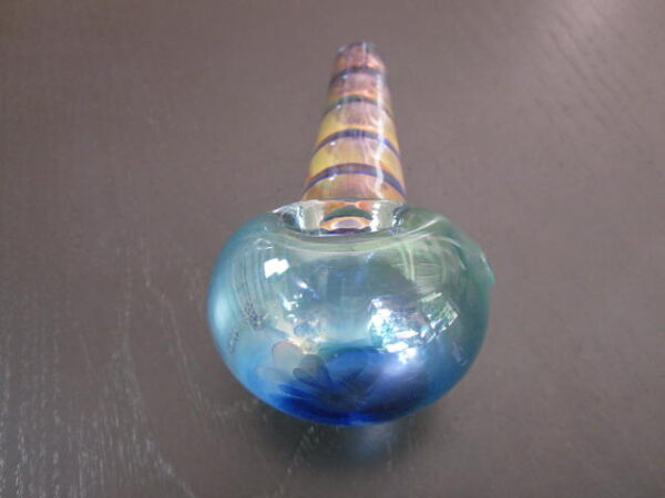 large size purple color glass smoking pipe