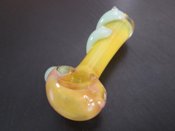 mid size colorful glass smoking pipe