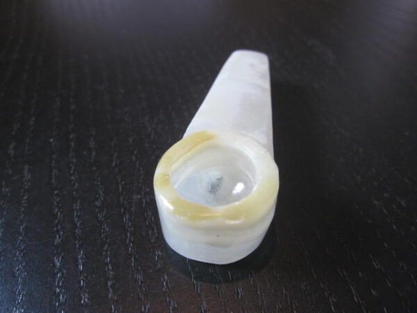 mini size clear onyx smoking pipe