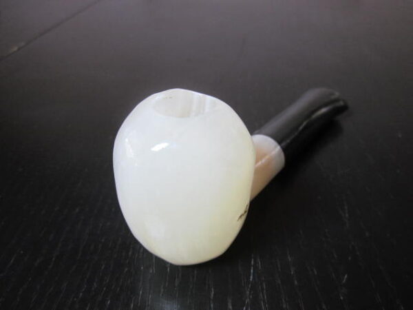 my large black and white stone smoking pipe