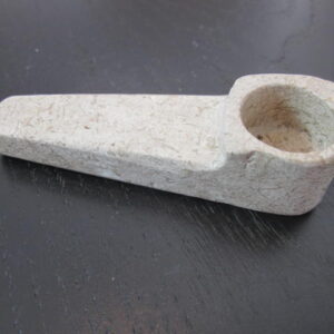 new brown color mid size stone pipe