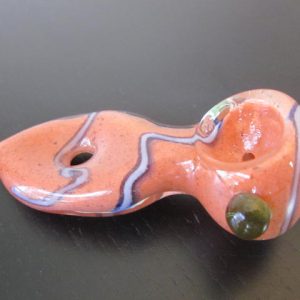 orange color glass pipe for weed use
