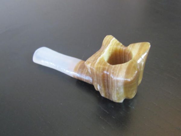 organic onyx stone smoking pipe
