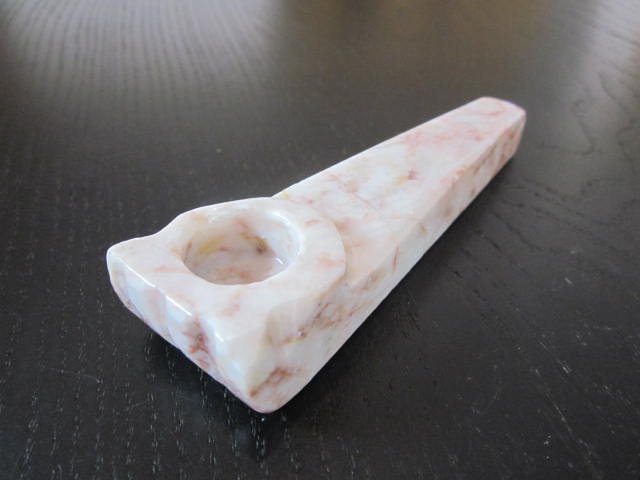 red hot large size stone smoking pipe