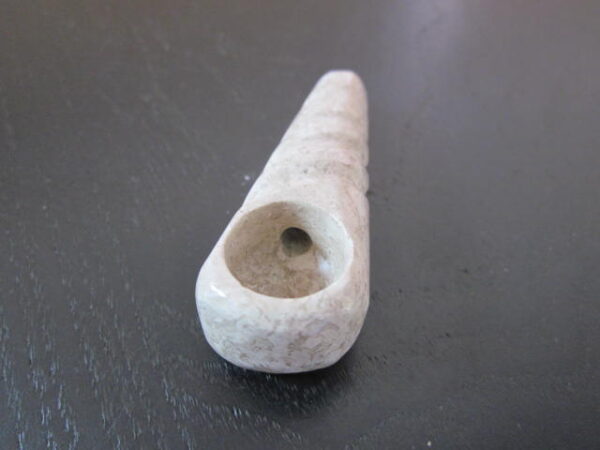 small size brown stone smoking pipe