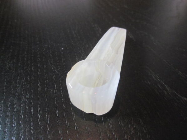 small size clear onyx smoking pipe